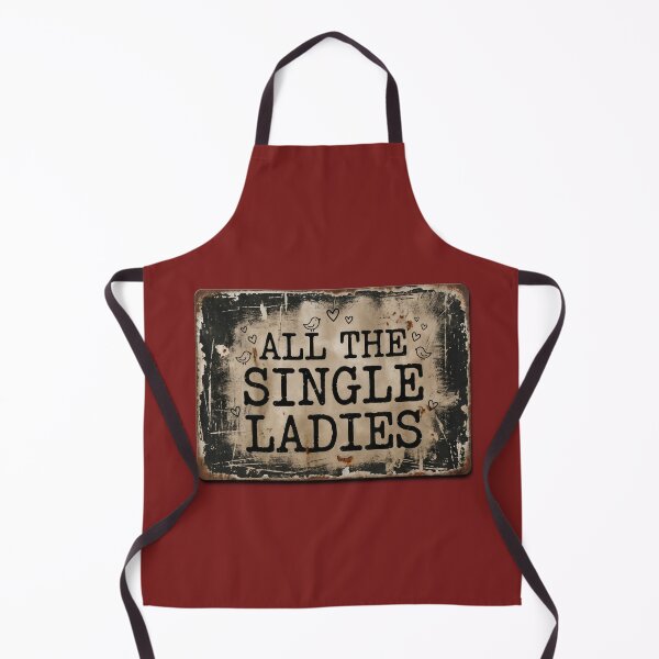 Item preview, All The Single Ladies Vintage Rustic Typography Design with Birds and Hearts Funny Quote Gift designed and sold by Anastasiia Yurevych.