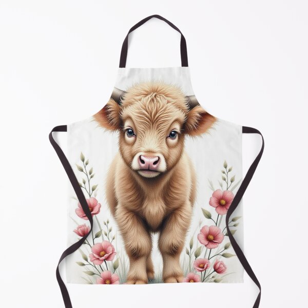 Item preview, Rustic Whimsy: Fluffy Highland Calf Canvas Art designed and sold by CodellCreations.