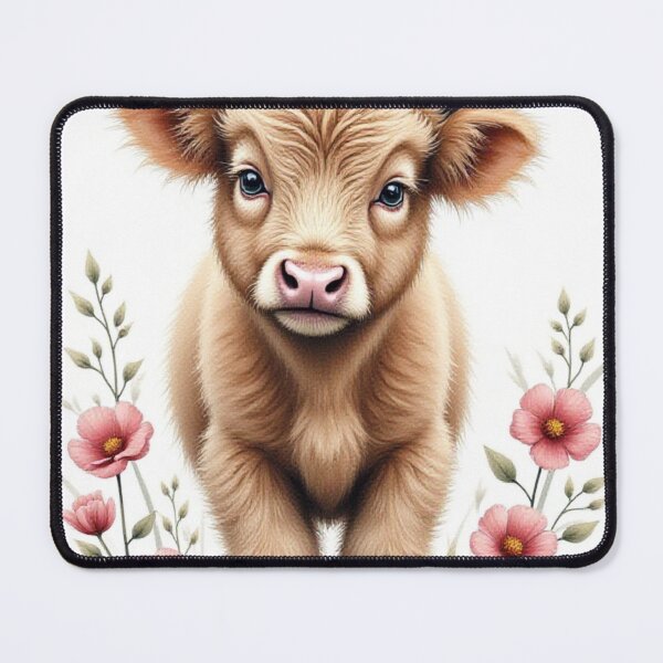 Item preview, Rustic Whimsy: Fluffy Highland Calf Canvas Art designed and sold by CodellCreations.