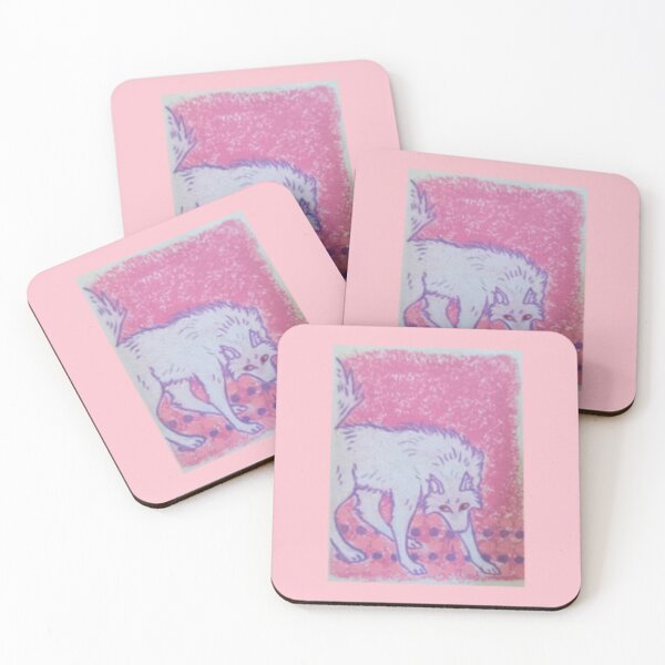 Item preview, Pink Prowling Wolf designed and sold by FaunaCanvas.