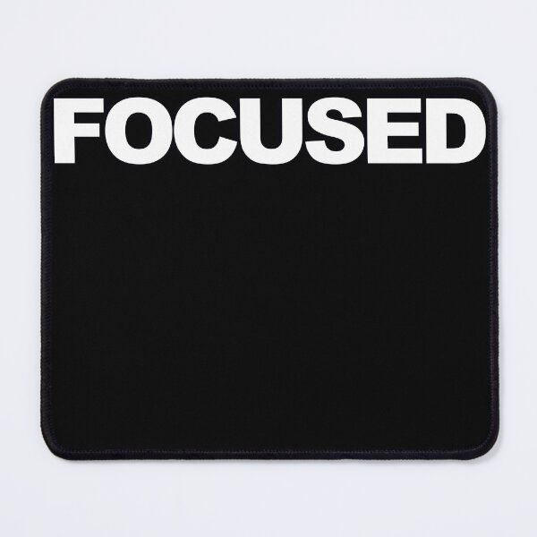 Item preview, FOCUSED — White Minimal Bold Type Statement designed and sold by WORDPAUSE.