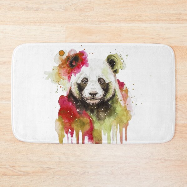 Item preview, Colorful Watercolor Panda Art Print designed and sold by calamarisky.