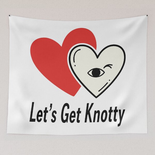 Item preview, Lets Get Knotty Winking Hearts Valentine Humor designed and sold by Amir Faysal.