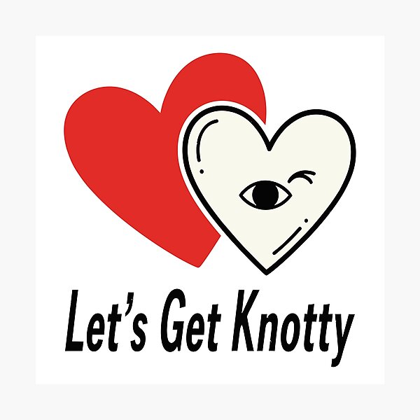 Item preview, Lets Get Knotty Winking Hearts Valentine Humor designed and sold by Amir Faysal.