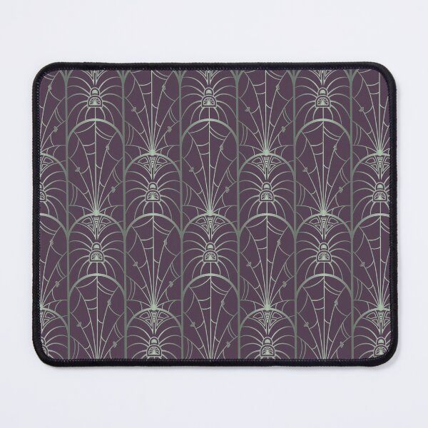 Item preview, Art Deco Spiders Pattern in Purple and Mint designed and sold by Doodle Finch Designs.