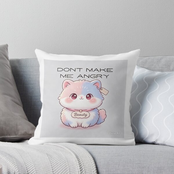 Item preview, DONT MAKE ME ANGRY- Cute pastal cat designed and sold by nominiq.