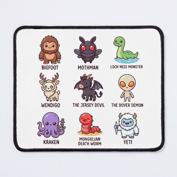 Item preview, Cute Cryptid Kawaii Icons designed and sold by redsharkuk.