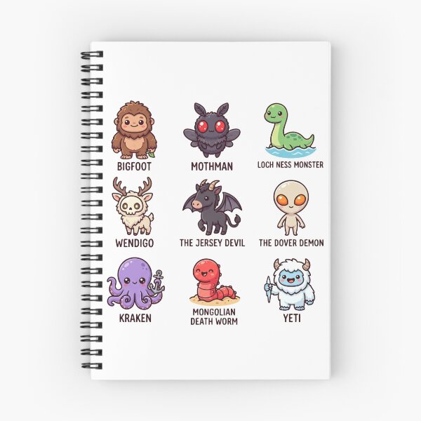 Item preview, Cute Cryptid Kawaii Icons designed and sold by redsharkuk.
