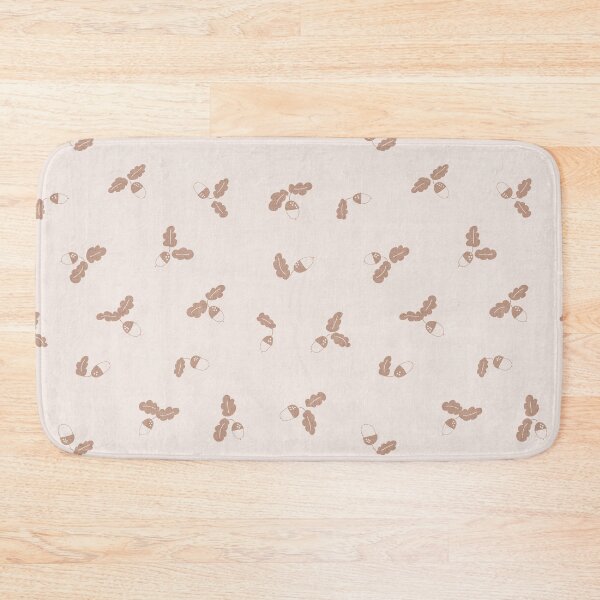 Item preview, Minimal Acorn Oak Leaf Woodland Toss Soft Blush designed and sold by RenattaZare.