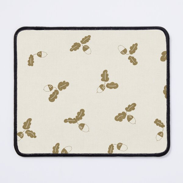 Item preview, Minimal Acorn Oak Leaf Woodland Toss Warm Ivory designed and sold by RenattaZare.