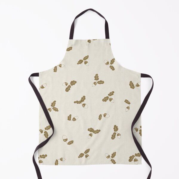Item preview, Minimal Acorn Oak Leaf Woodland Toss Warm Ivory designed and sold by RenattaZare.