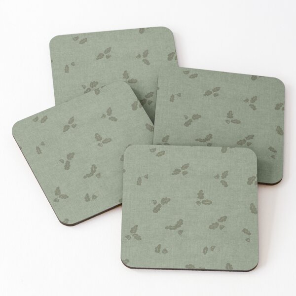 Item preview, Minimal Acorn Oak Leaf Woodland Toss Sage Green designed and sold by RenattaZare.