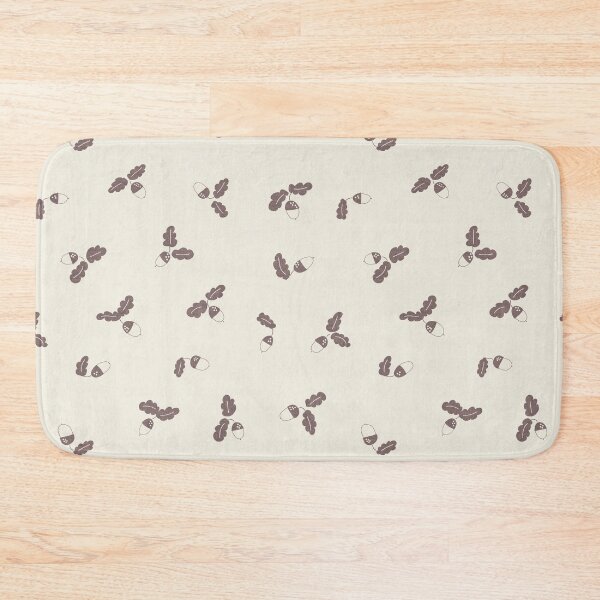 Item preview, Minimal Acorn Oak Leaf Woodland Toss Mocha Brown designed and sold by RenattaZare.