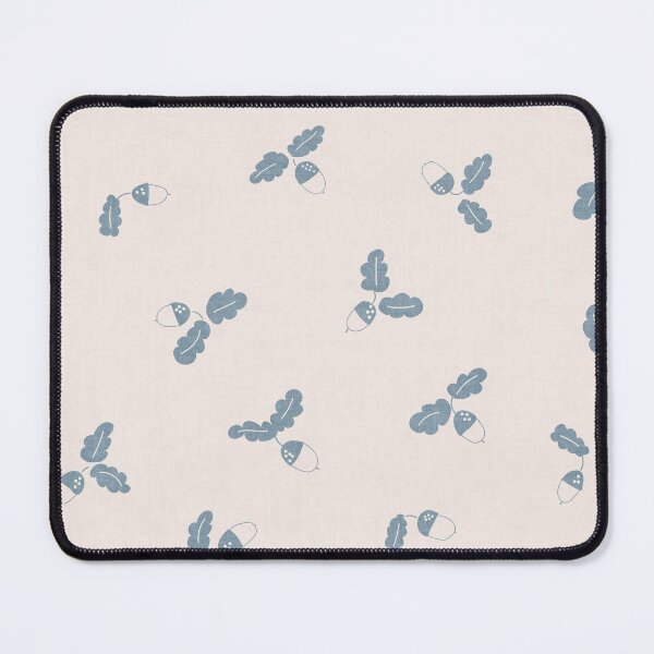 Item preview, Minimal Acorn Oak Leaf Woodland Toss Sea Blue designed and sold by RenattaZare.