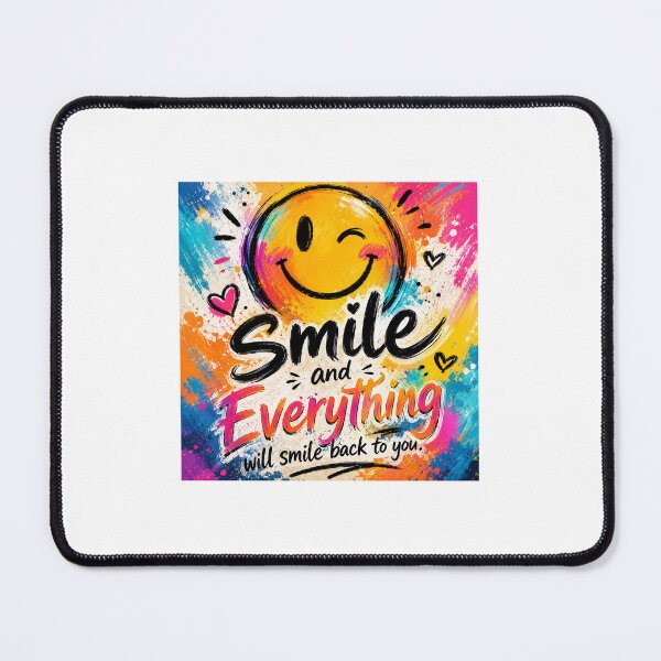 Item preview, Vibrant Graffiti Smiley Face Smile And Everything Quotes designed and sold by HOPPRINTS.