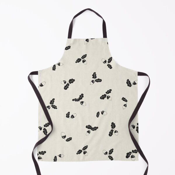 Item preview, Minimal Acorn Oak Leaf Woodland Toss Soft Ivory designed and sold by RenattaZare.
