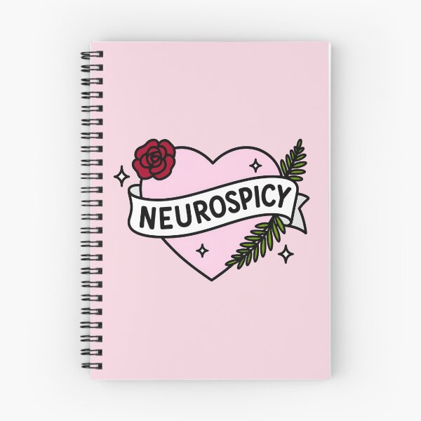 Item preview, Neurospicy ADHD Autistic Neurodivergent Funny Retro Typography Design designed and sold by ronakris009.
