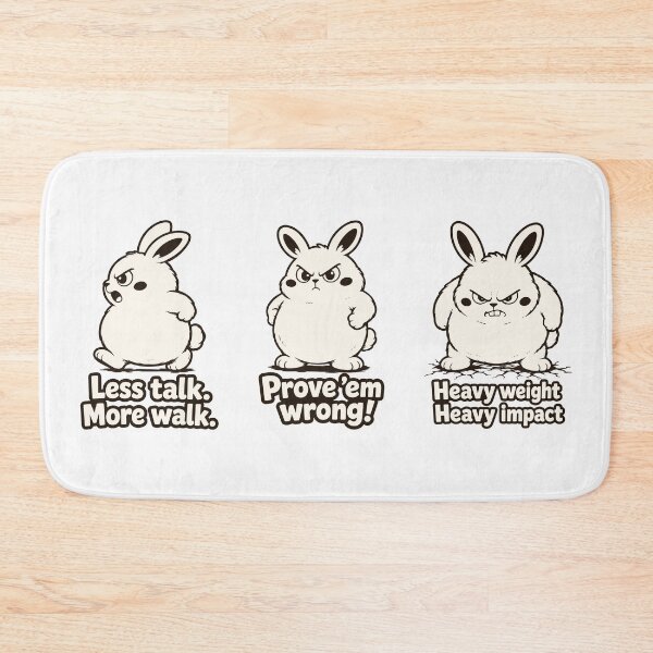 Item preview, Gym Rage Bunny Sticker Pack. Funny Heavy Weight Motivation Rabbit designed and sold by MalisoStickers.