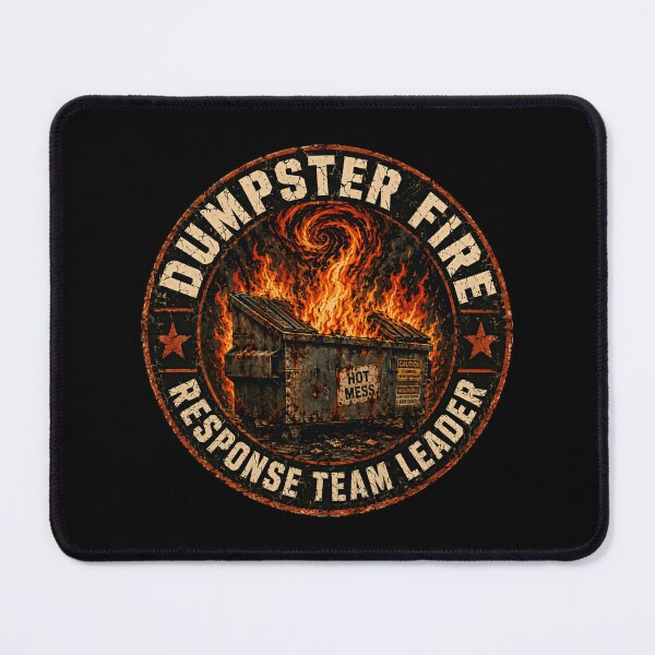 Item preview, Dumpster Fire Response Team Leader Hot Mess Manager Humorous Sarcastic Gift designed and sold by HumansStuck12.