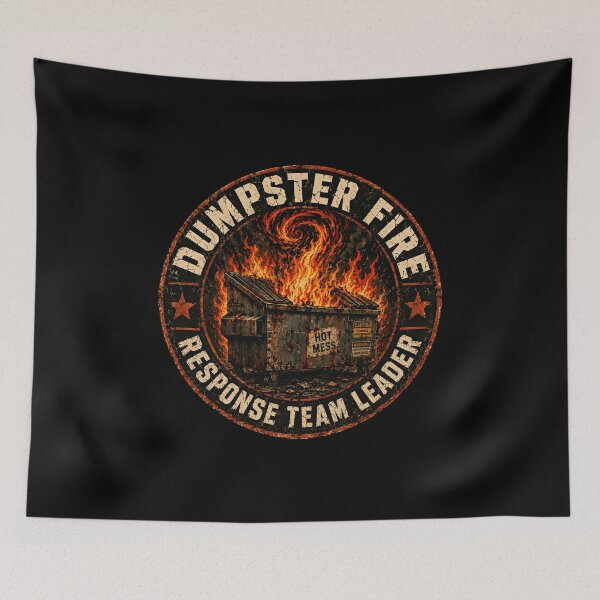 Item preview, Dumpster Fire Response Team Leader Hot Mess Manager Humorous Sarcastic Gift designed and sold by HumansStuck12.