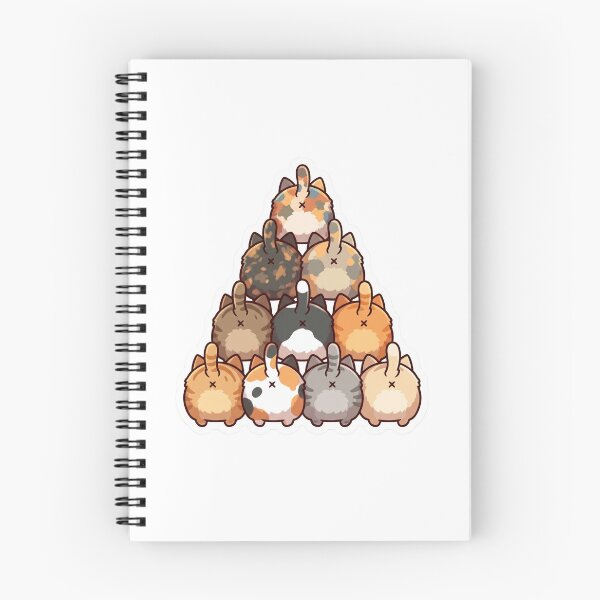 Item preview, Cute Fluffy Cat Butt Pyramid designed and sold by dudelinart.