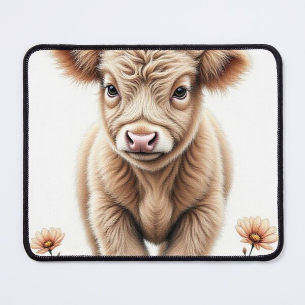Item preview, Rustic Whimsy: Fluffy Highland Calf Canvas Art designed and sold by CodellCreations.