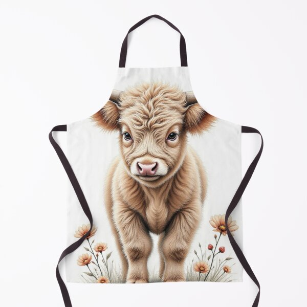 Item preview, Rustic Whimsy: Fluffy Highland Calf Canvas Art designed and sold by CodellCreations.