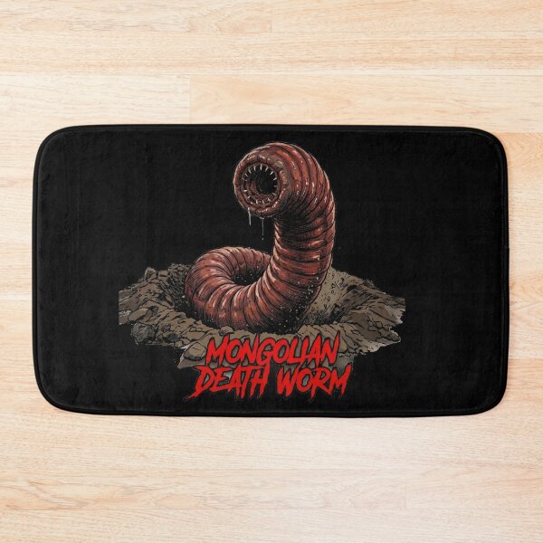 Item preview, Mongolian Death Worm Cryptid Horror Art designed and sold by redsharkuk.