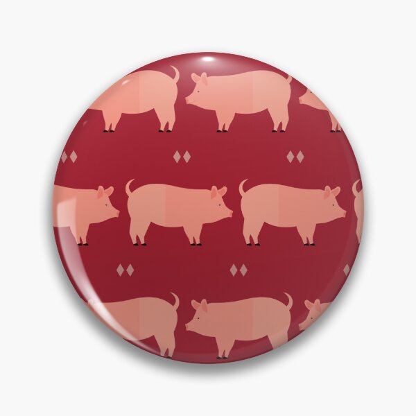 Item preview, Pigs on red designed and sold by reneesillus.