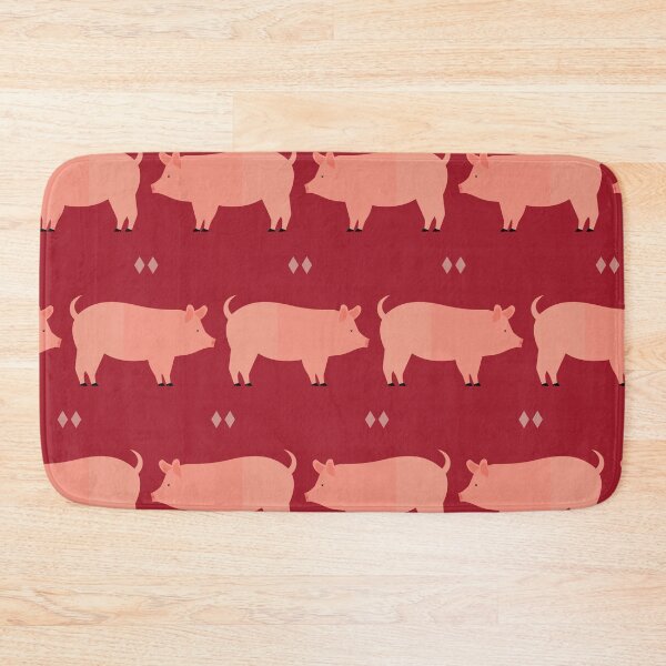 Item preview, Pigs on red designed and sold by reneesillus.
