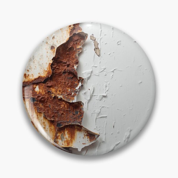 Item preview, Dramatic Peeling White Paint with Deep Rust Crevice designed and sold by The Rust Lab.