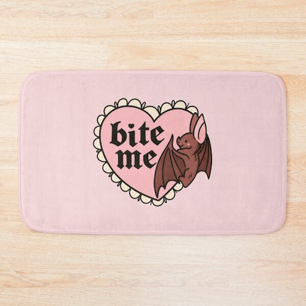 Item preview, Pastel Gothic Bat Sticker Bite Me Heart Cute Spooky Alternative Design designed and sold by ronakris009.