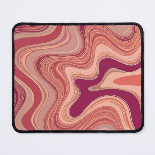 Item preview, Liquid Swirl Retro Abstract in pinks and beach tones, Light Blush, Cream, and White designed and sold by Differenceee.