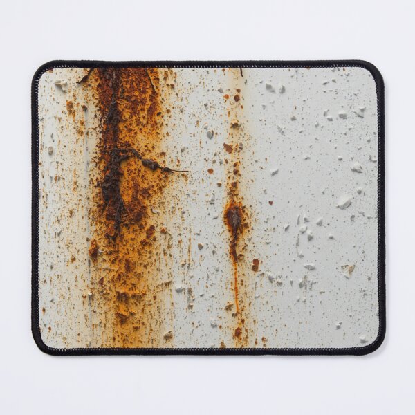Item preview, Vintage Industrial Rust Streaks on White Metal designed and sold by The Rust Lab.