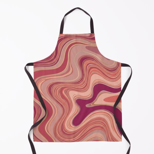 Item preview, Liquid Swirl Retro Abstract in pinks and beach tones, Light Blush, Cream, and White designed and sold by Differenceee.