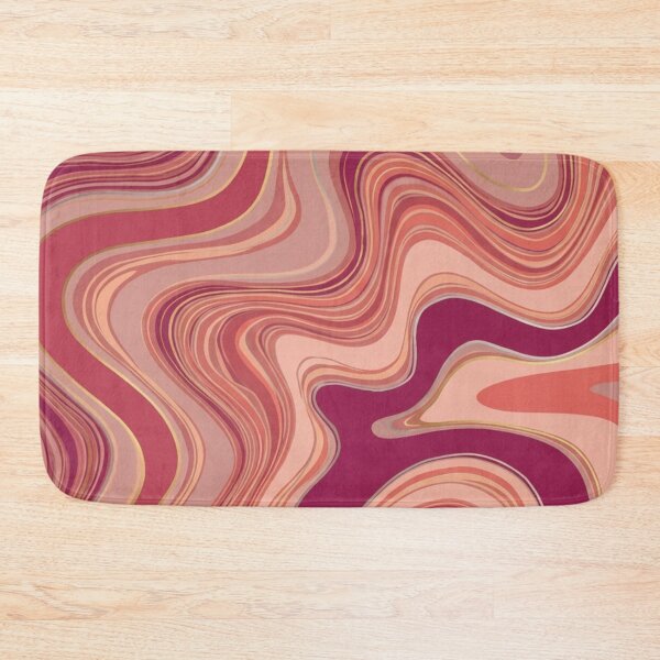 Item preview,  Liquid Swirl Retro Abstract in pinks and beach tones, Light Blush, Cream, and White designed and sold by Differenceee.
