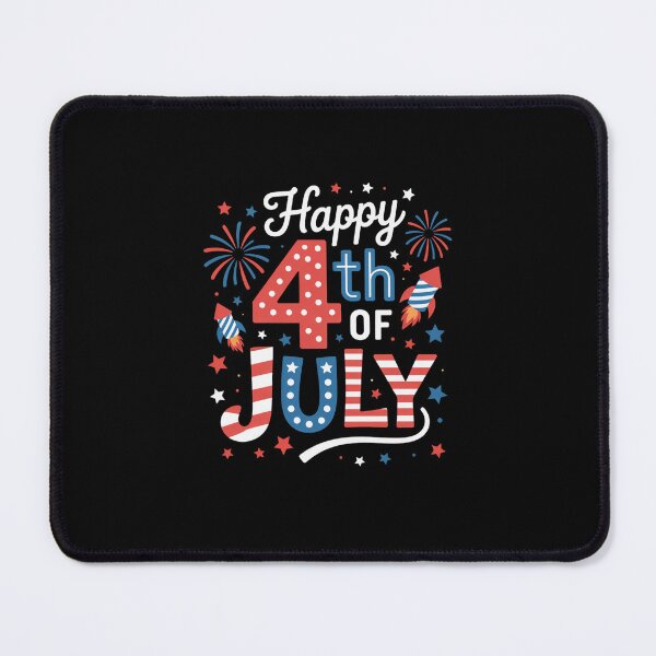 Item preview, Happy 4th of July Patriotic American Flag USA designed and sold by SapfireStuArt.