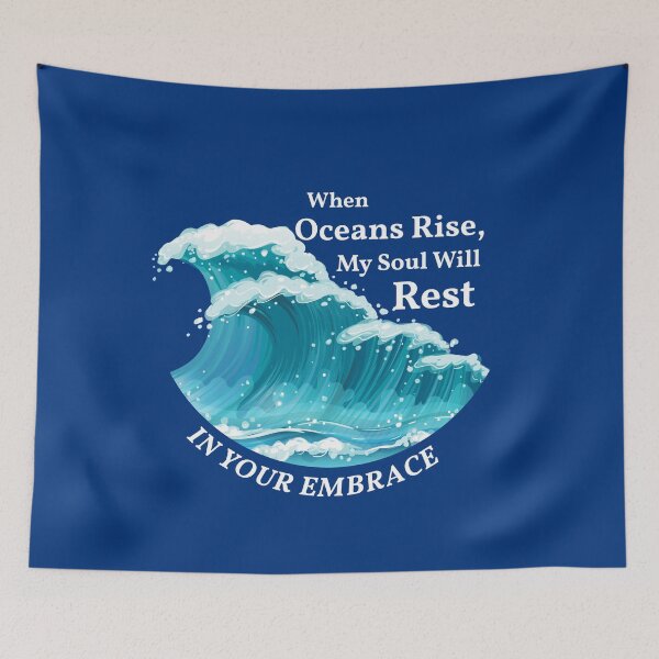 Item preview, When Oceans Rise, My Soul Will Rest - Gospel Christian Music Faith designed and sold by MJDezigns.