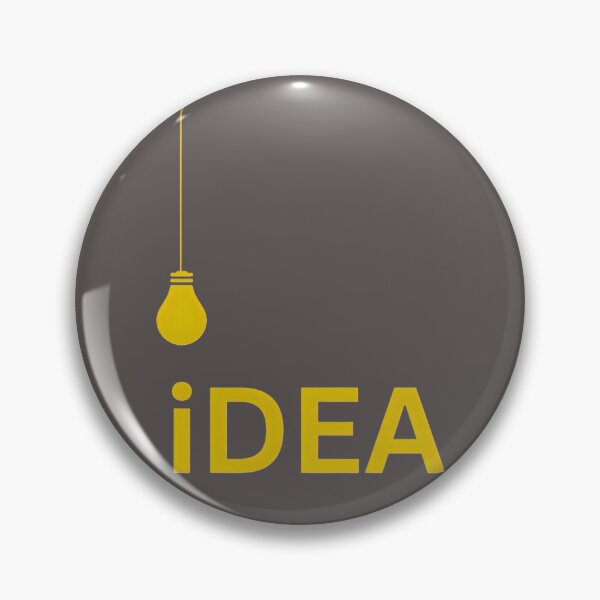 Item preview, Creative Yellow Lightbulb Minimalist Idea Typography Art designed and sold by ThunderRed.