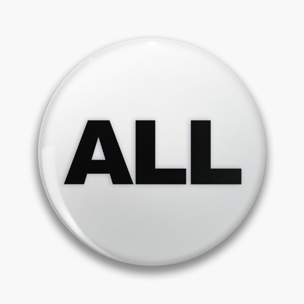 Item preview, ALL — Black Minimal Bold Type Statement designed and sold by WORDPAUSE.