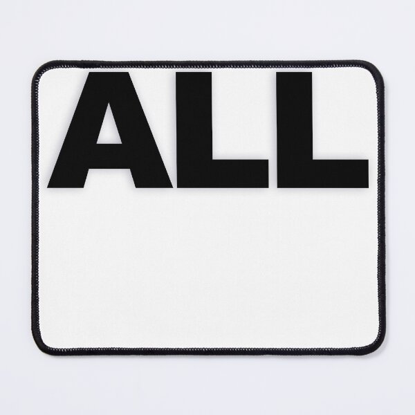 Item preview, ALL — Black Minimal Bold Type Statement designed and sold by WORDPAUSE.