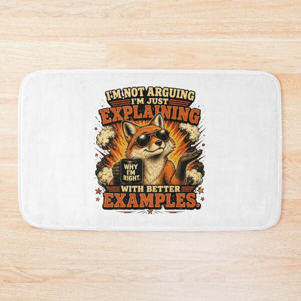 Item preview, I'm Not Arguing I'm Just Explaining With Better Examples Funny Fox Vintage T-Shirt designed and sold by Cavalier-org.