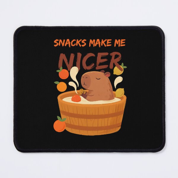 Item preview, Snacks Make Me Nicer - Cute Capybara Hot Tub Spa Day designed and sold by DONT ASK CLUB.