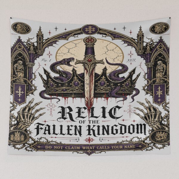 Item preview, Gothic Crown Dagger Dark Fantasy Relic Art designed and sold by InkspirationGraphics.