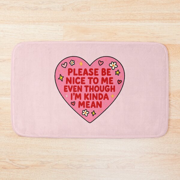 Item preview, Please Be Nice To Me Funny Sassy Heart Cute Retro Quote Design designed and sold by ronakris009.