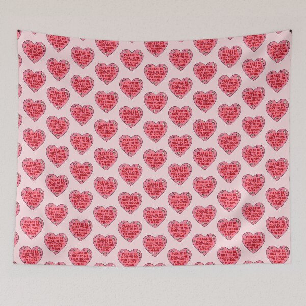Item preview, Please Be Nice To Me Funny Sassy Heart Cute Retro Quote Design designed and sold by ronakris009.
