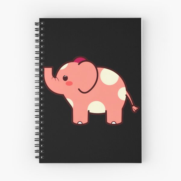 Item preview, Cute Kawaii Pink Elephant Cartoon, Adorable Baby Elephant, Sweet Animal Sticker, Minimal Cute Graphic for Kids & Animal Lovers designed and sold by PrintelloTH.
