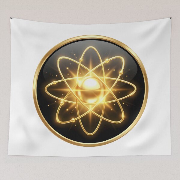 Item preview, Golden Atom Core  Luxury Science Symbol designed and sold by simaso.