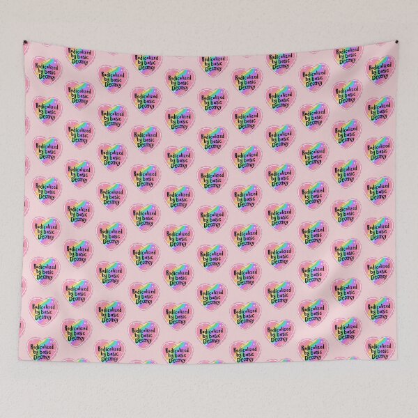 Item preview, Radicalized by Basic Decency Rainbow Heart Funny Equality Quote Design designed and sold by ronakris009.