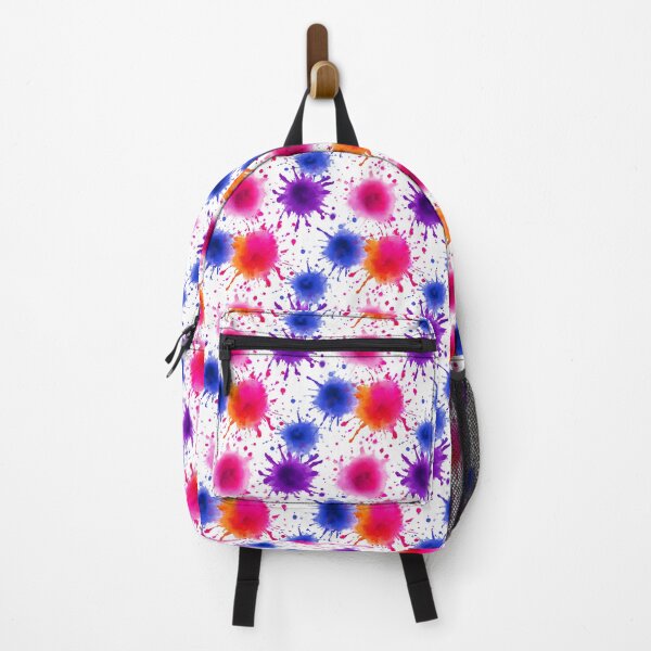 Item preview, Spiky Blue And Purple Watercolor Splatter Pattern designed and sold by igraphixart.